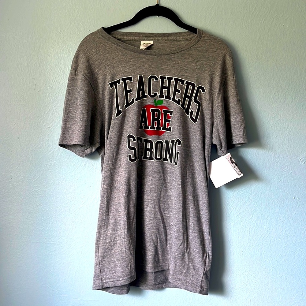NWT “Teachers Are Strong” tri-blend T-Shirt